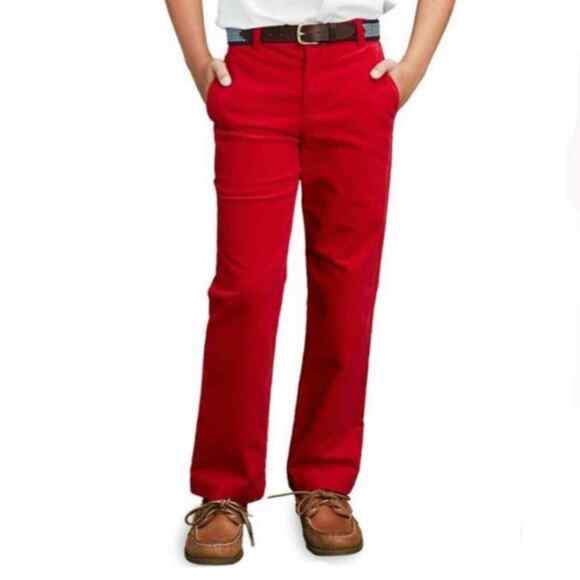 Vineyard Vines Boys Red Corduroy Breaker Pants Size 10 Back to School